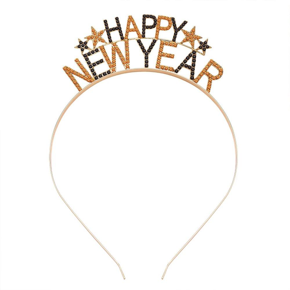 Korean Style Happy New Year Headband Zinc Zinc Alloy Hair Hoop Sweet Rhinestone Crown Ladies золотий/чорний
Korean Style Happy New Year Headband Zinc Zinc Alloy Hair Hoop Sweet Rhinestone Crown Ladies золотий/чорний