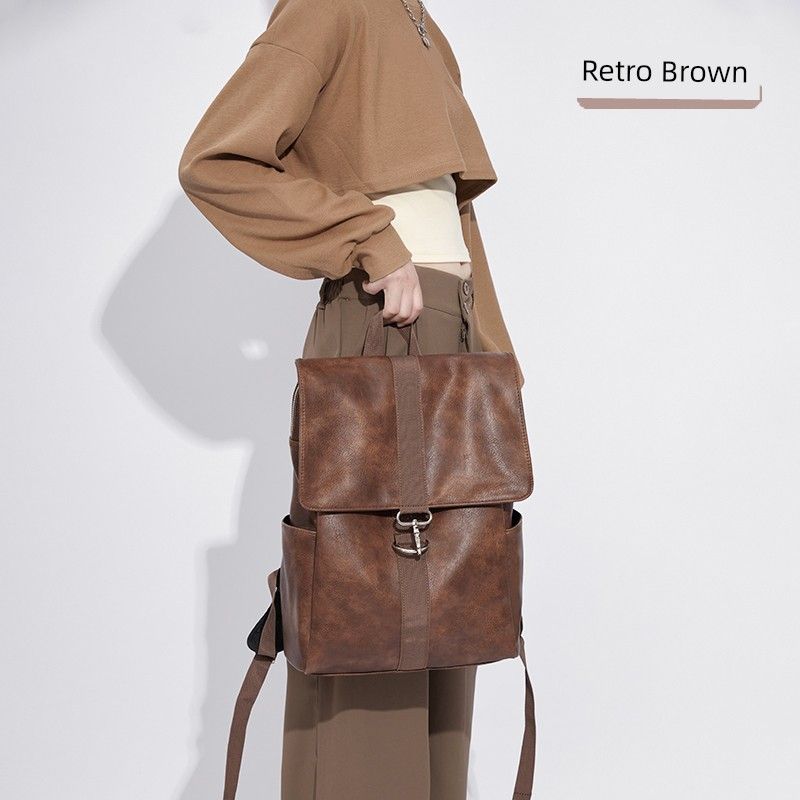 Travel Leather Niche Style Work Clothing Women s Computer Backpack Brown
Travel Leather Niche Style Work Clothing Women s Computer Backpack Brown