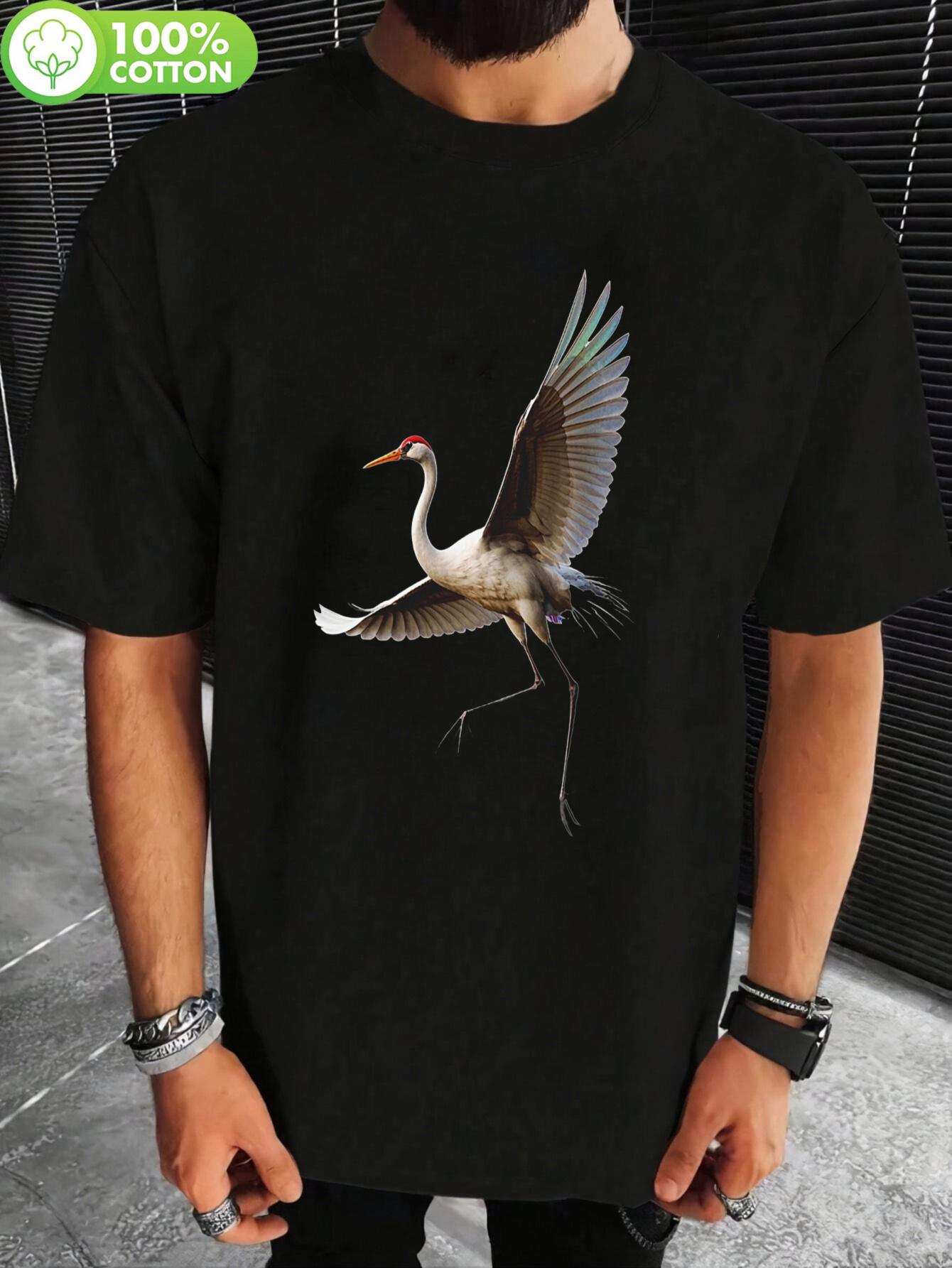 DLY AI Vintage Crane Graphic T-shirt for Men & Women - 100% Cotton 180gsm Soft Breathable Round Neck Short Sleeve Tee M
DLY AI Vintage Crane Graphic T-shirt for Men & Women - 100% Cotton 180gsm Soft Breathable Round Neck Short Sleeve Tee M