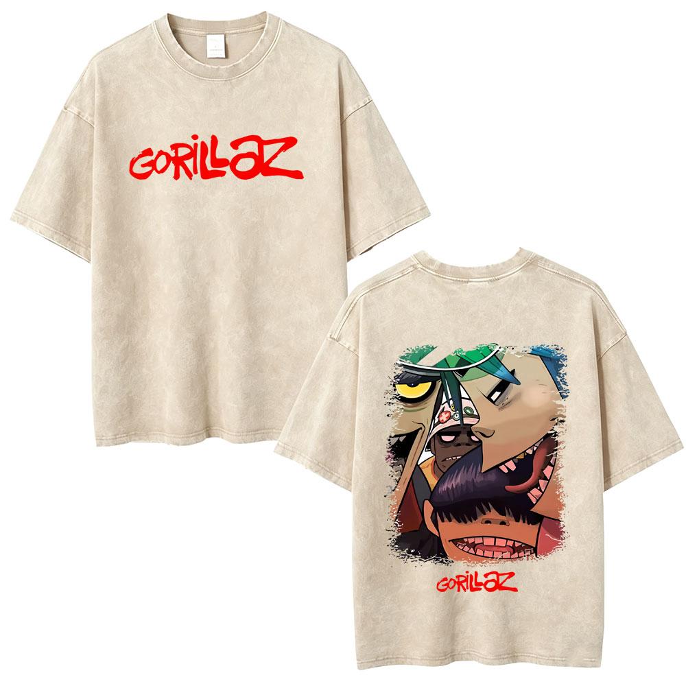 Washed Vintage Rock Band Gorillaz Face Graphic Tshirt Men Hip Hop Fashion T Shirt Mens Retro Oversized Short Sleeve Tshirts S
Washed Vintage Rock Band Gorillaz Face Graphic Tshirt Men Hip Hop Fashion T Shirt Mens Retro Oversized Short Sleeve Tshirts S