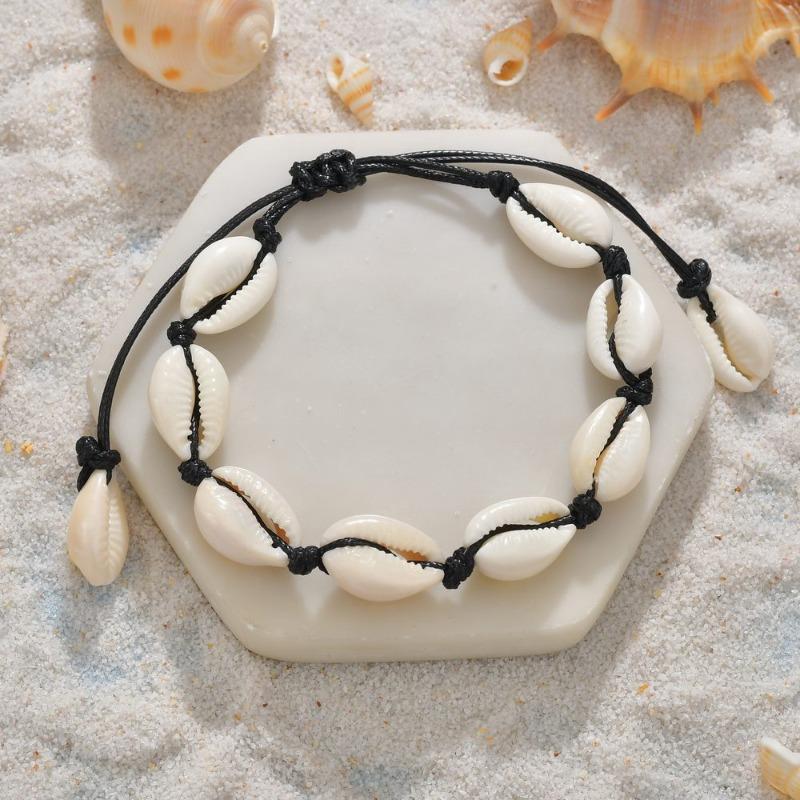 Popular European and American jewelry creative Hawaiian style casual jewelry natural shell hand-woven bracelet radiation protection
Popular European and American jewelry creative Hawaiian style casual jewelry natural shell hand-woven bracelet radiation protection