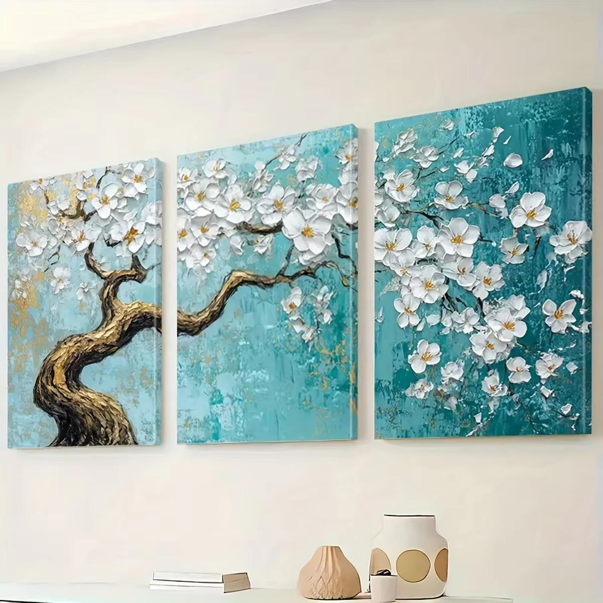 3pcs of cherry blossom flower canvas murals, art decoration classic modern landscape ink prints, bronze background flower poster (as the picture,20x30cm-3pcs)
3pcs of cherry blossom flower canvas murals, art decoration classic modern landscape ink prints, bronze background flower poster (as the picture,20x30cm-3pcs)