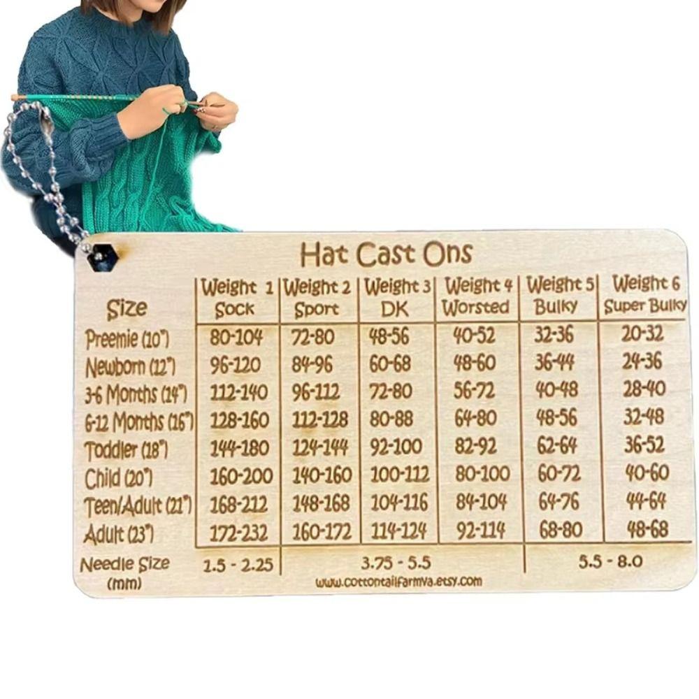 Measuring Ruler Hat Cast On Chart Tool Easy Stitch Calculator Knitting Gauge Tool for Cast Numbers
Measuring Ruler Hat Cast On Chart Tool Easy Stitch Calculator Knitting Gauge Tool for Cast Numbers