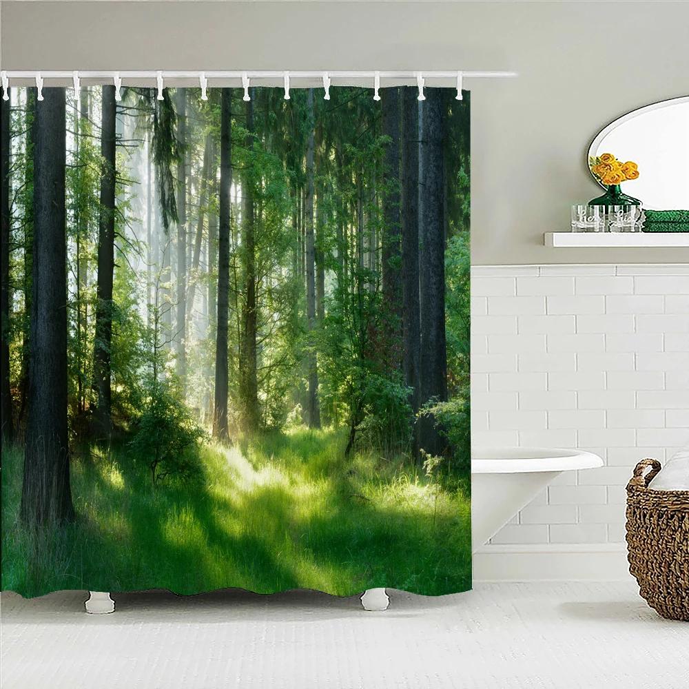 Natural Forest Landscape Shower Curtain 3D Scenery Printed Waterproof Polyester Fabric Bath Curtain Home Bathroom Decor Screen W60H190(CM)-1 Pcs
Natural Forest Landscape Shower Curtain 3D Scenery Printed Waterproof Polyester Fabric Bath Curtain Home Bathroom Decor Screen W60H190(CM)-1 Pcs