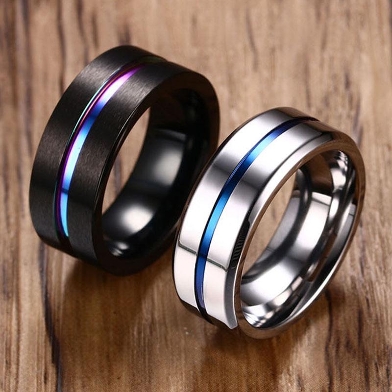 Vnox 6/8mm Black Ring for Men Women Groove Rainbow Stainless Steel Wedding Bands Trendy Fraternal Rings Casual Male Jewelry 7
Vnox 6/8mm Black Ring for Men Women Groove Rainbow Stainless Steel Wedding Bands Trendy Fraternal Rings Casual Male Jewelry 7