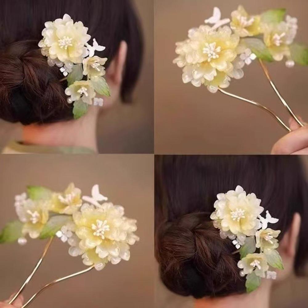 Elegant U Shape Peony Hairpin Chinese Style Hanfu Hair Comb New Headdress Hanfu Costume
Elegant U Shape Peony Hairpin Chinese Style Hanfu Hair Comb New Headdress Hanfu Costume