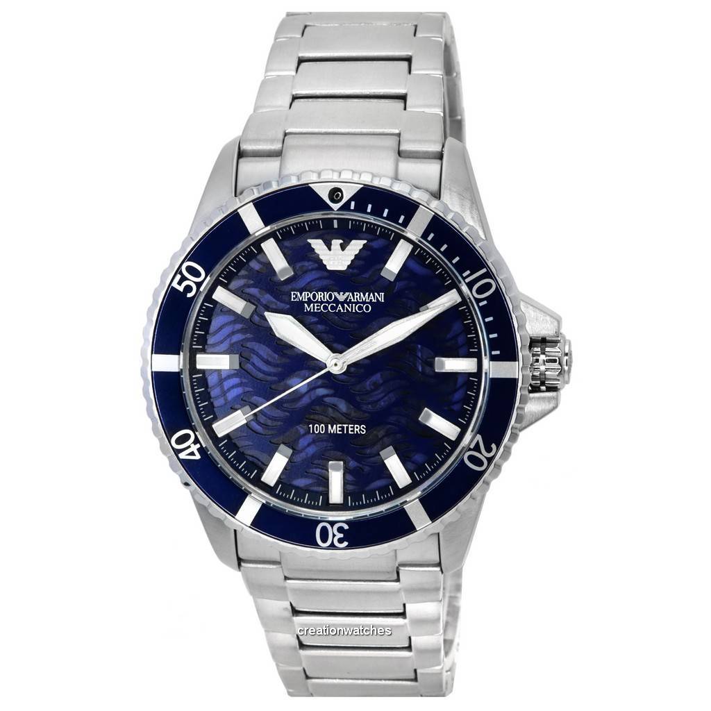 Emporio Armani Meccanico Stainless Steel Blue Dial Automatic AR60059 100M Мужские часы
Emporio Armani Meccanico Stainless Steel Blue Dial Automatic AR60059 100M Мужские часы