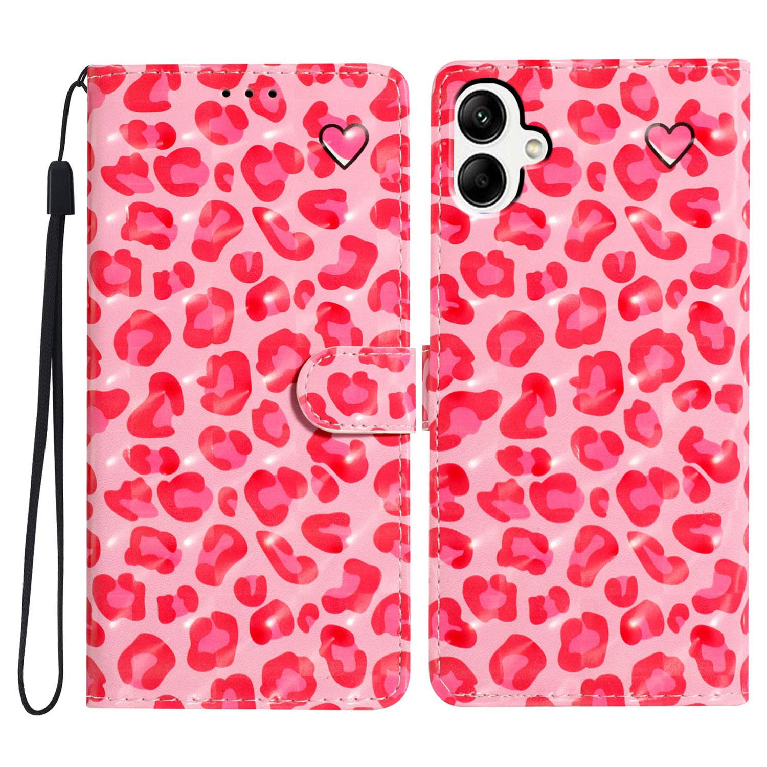 For Samsung Galaxy A06 4G Case PU Leather 3D Pattern Printing Wallet Phone Cover Pink Leopard Print
For Samsung Galaxy A06 4G Case PU Leather 3D Pattern Printing Wallet Phone Cover Pink Leopard Print