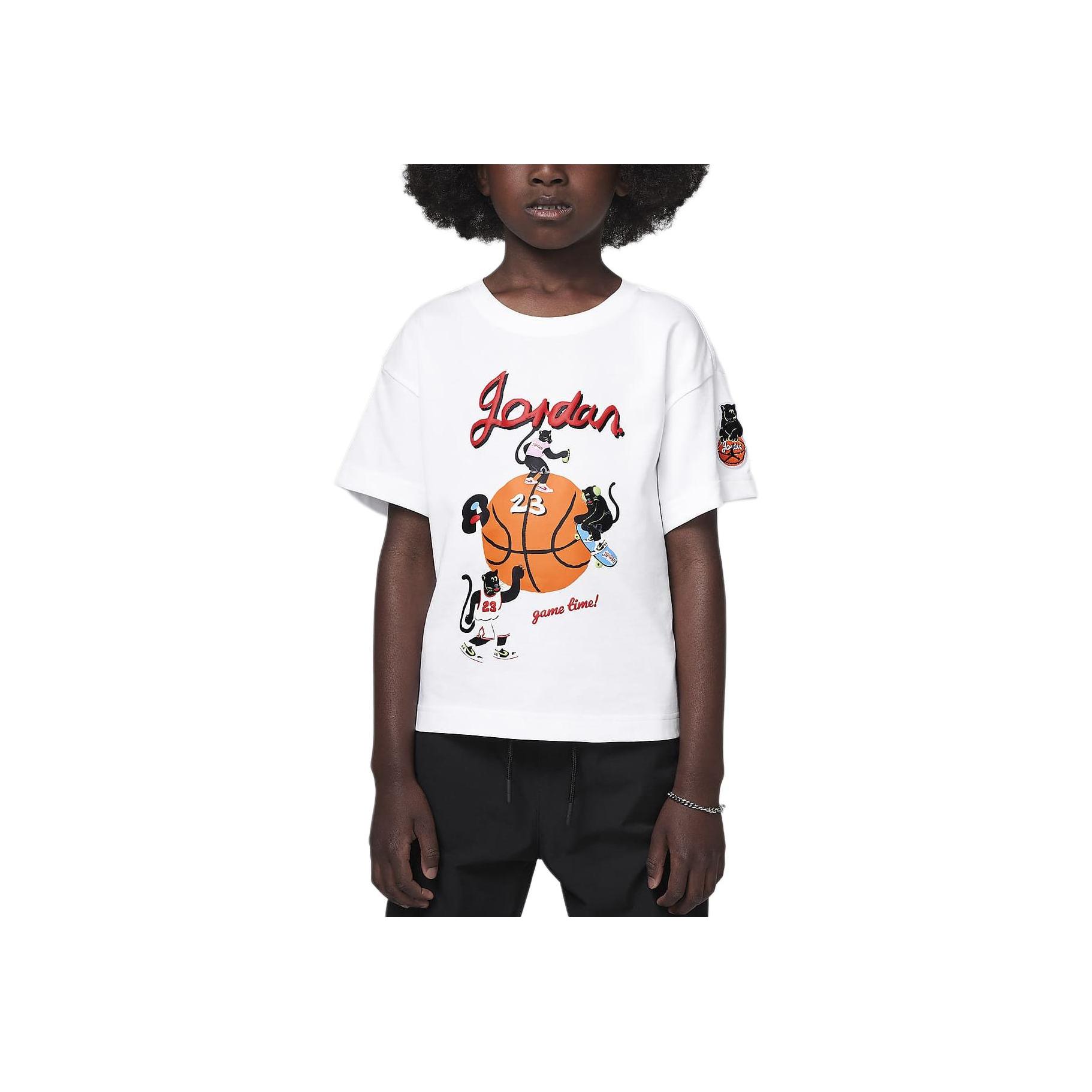 Jordan Letter Print Round Neck Pullover Short Sleeve T-Shirt Kids tops White HQ8617-100 7
Jordan Letter Print Round Neck Pullover Short Sleeve T-Shirt Kids tops White HQ8617-100 7