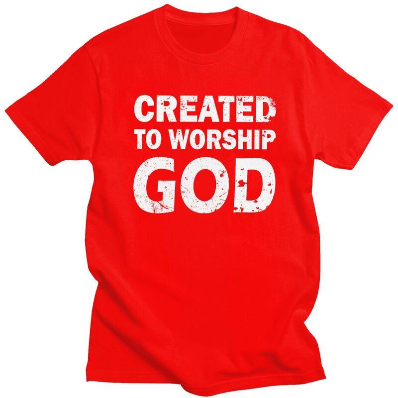 Created To Worship God T Shirts 100 Cotton Tee Tops Streetwear O Neck Tshirts Fashion Short Sleeve Clothing For Men S
Created To Worship God T Shirts 100 Cotton Tee Tops Streetwear O Neck Tshirts Fashion Short Sleeve Clothing For Men S