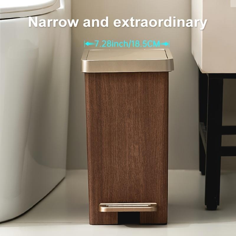 12/15L Large Trash Can with Elegant Wood Grain, Mute Lid & Space Saving Design, Durable Plastic for Kitchen Bathroom Office 12L
12/15L Large Trash Can with Elegant Wood Grain, Mute Lid & Space Saving Design, Durable Plastic for Kitchen Bathroom Office 12L