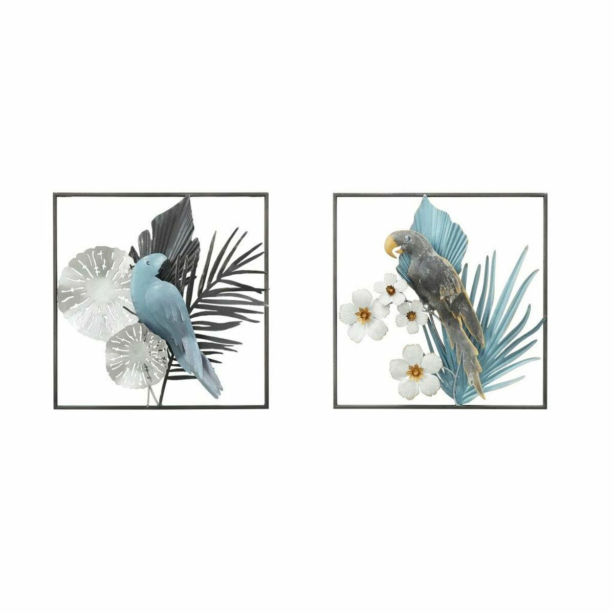 Настенное украшение DKD Home Decor 50 x 7,6 x 50 см Черный Серый Синий Тропический попугай (2 единицы) TU прозрачный
Настенное украшение DKD Home Decor 50 x 7,6 x 50 см Черный Серый Синий Тропический попугай (2 единицы) TU прозрачный