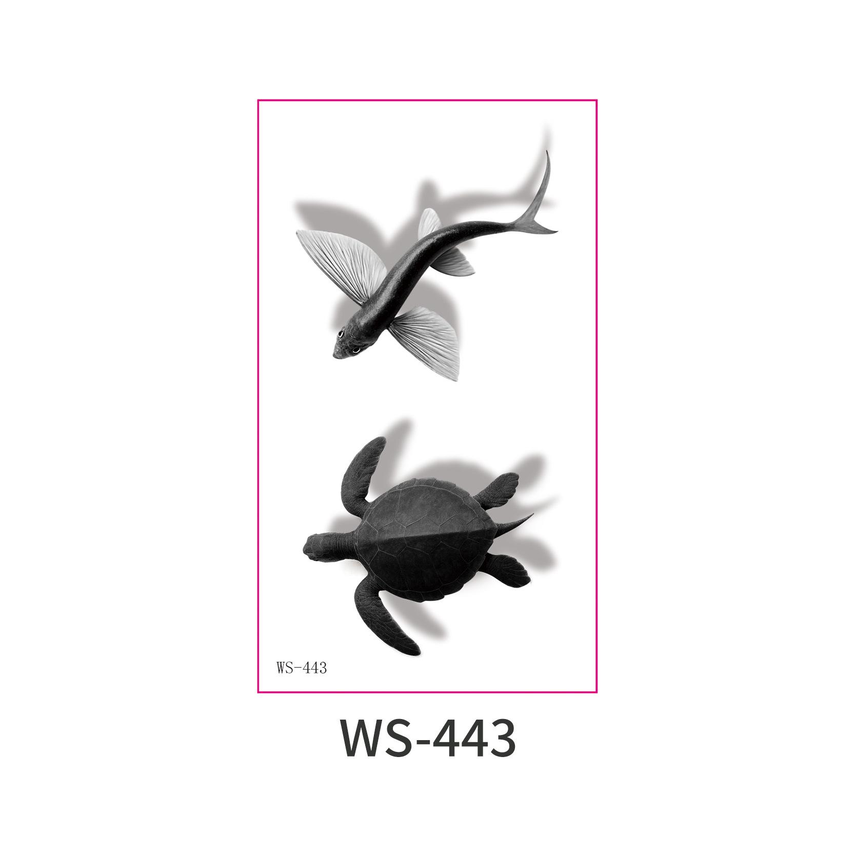 3D Three-dimensional Tattoo Sticker Simulation Realistic Animal Dragonfly Sea Turtle Dinosaur Butterfly Children Tattoo Sticker 105*60mm
3D Three-dimensional Tattoo Sticker Simulation Realistic Animal Dragonfly Sea Turtle Dinosaur Butterfly Children Tattoo Sticker 105*60mm
