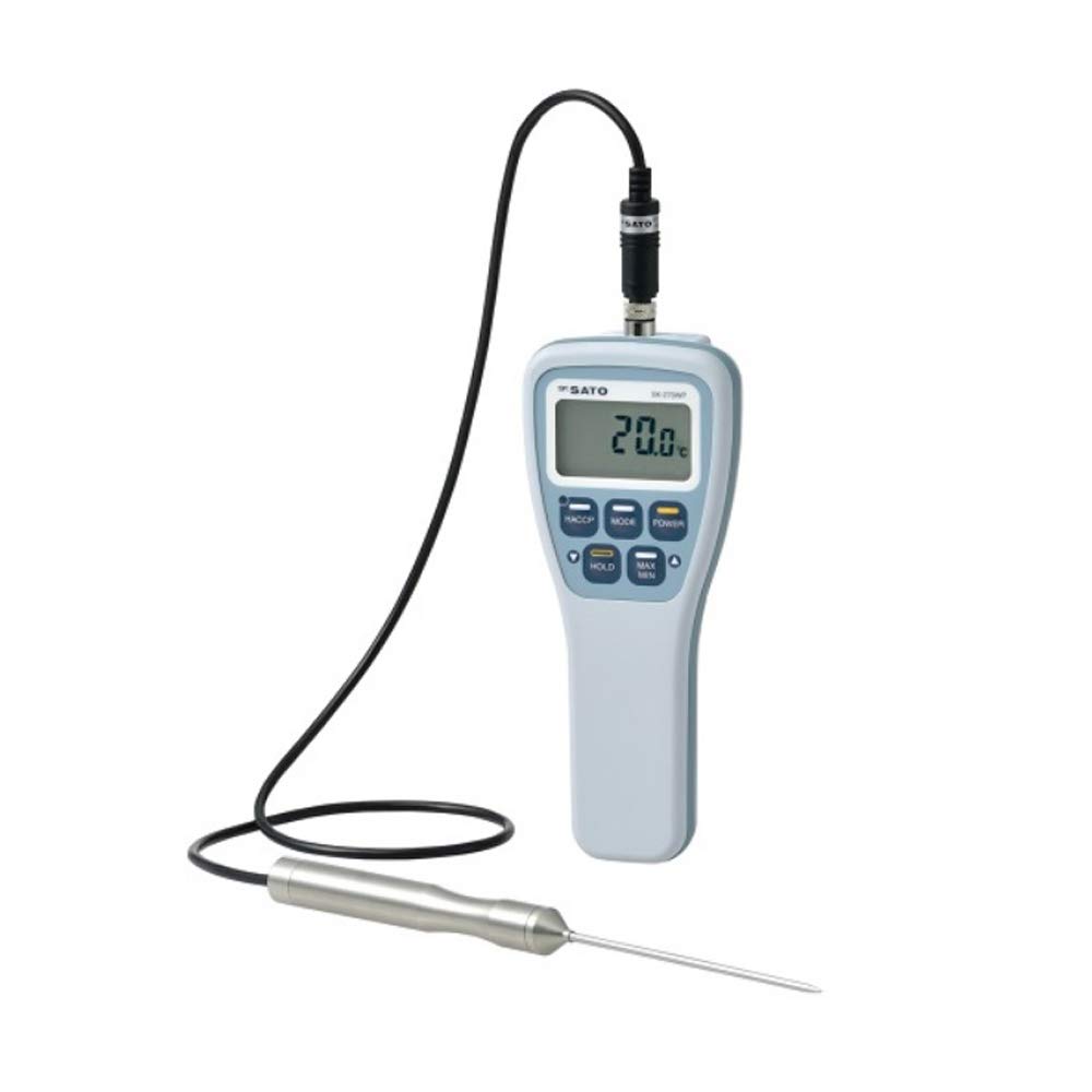 Sato Measuring Instrument waterproof digital thermometer without hook hole standard sensor (SATO) SK-270WP (with S270WP-01) 8078-20
Sato Measuring Instrument waterproof digital thermometer without hook hole standard sensor (SATO) SK-270WP (with S270WP-01) 8078-20