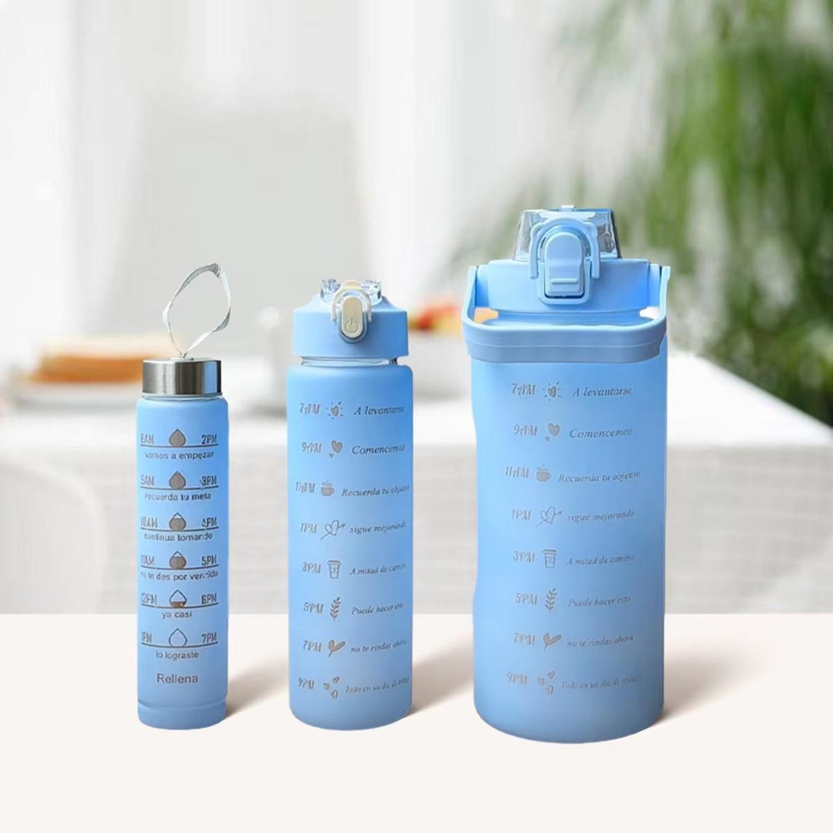 3Pcs Set Large Capacity 2000ml/750ml/300ml Leakproof PC Water Bottle with Straw Lid, Portable Sports Water Bottle for Gym School 3pcs синий
3Pcs Set Large Capacity 2000ml/750ml/300ml Leakproof PC Water Bottle with Straw Lid, Portable Sports Water Bottle for Gym School 3pcs синий