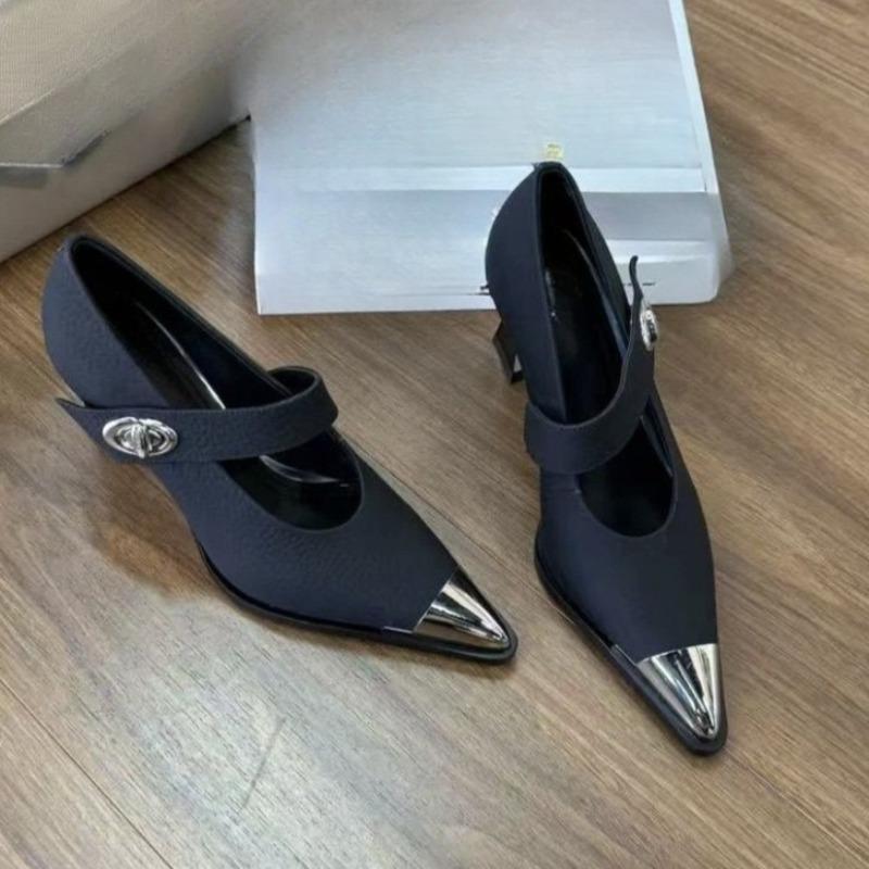 Square Heel Single Shoes Metal Collision Avoidance Pointed Toe Shallow Mouth Anti-Slip Wear-Resistant High Heels 39 чорний
Square Heel Single Shoes Metal Collision Avoidance Pointed Toe Shallow Mouth Anti-Slip Wear-Resistant High Heels 39 чорний