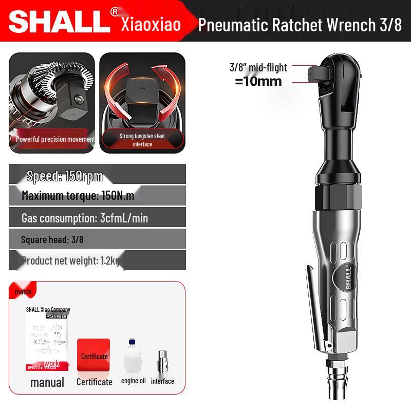 Industrial High-Torque Pneumatic Ratchet Wrench Set with Quick-Change Air Screwdriver
Industrial High-Torque Pneumatic Ratchet Wrench Set with Quick-Change Air Screwdriver