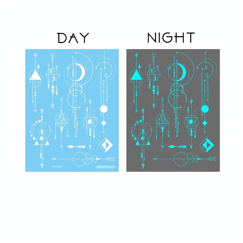 Unisex Luminous Moon Geometric Temporary Tattoo, Waterproof, Perfect for Arm, Neck & Shoulder Decoration синій
Unisex Luminous Moon Geometric Temporary Tattoo, Waterproof, Perfect for Arm, Neck & Shoulder Decoration синій