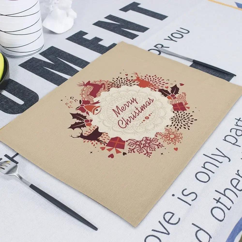 6PC Merry Christmas Elk Placemats Table Mats Nordic Happy Santa Claus Cup Coaster Dining Accessories Doily Mug Beer 6PC 30x45CM
6PC Merry Christmas Elk Placemats Table Mats Nordic Happy Santa Claus Cup Coaster Dining Accessories Doily Mug Beer 6PC 30x45CM