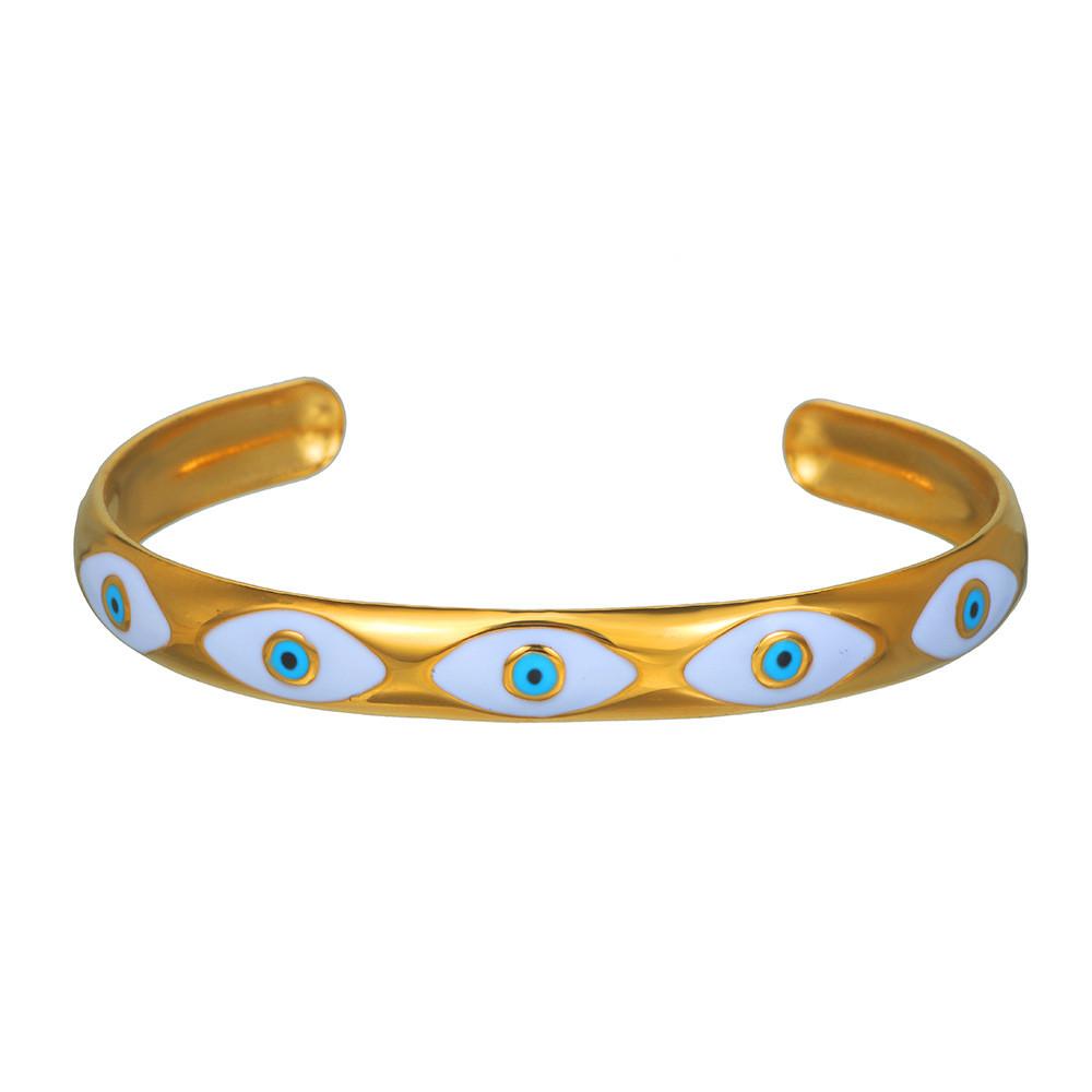 Modern Stainless Steel Eyeshaped Bangle For Women With Geometric Design For Fashion Accessory білий
Modern Stainless Steel Eyeshaped Bangle For Women With Geometric Design For Fashion Accessory білий