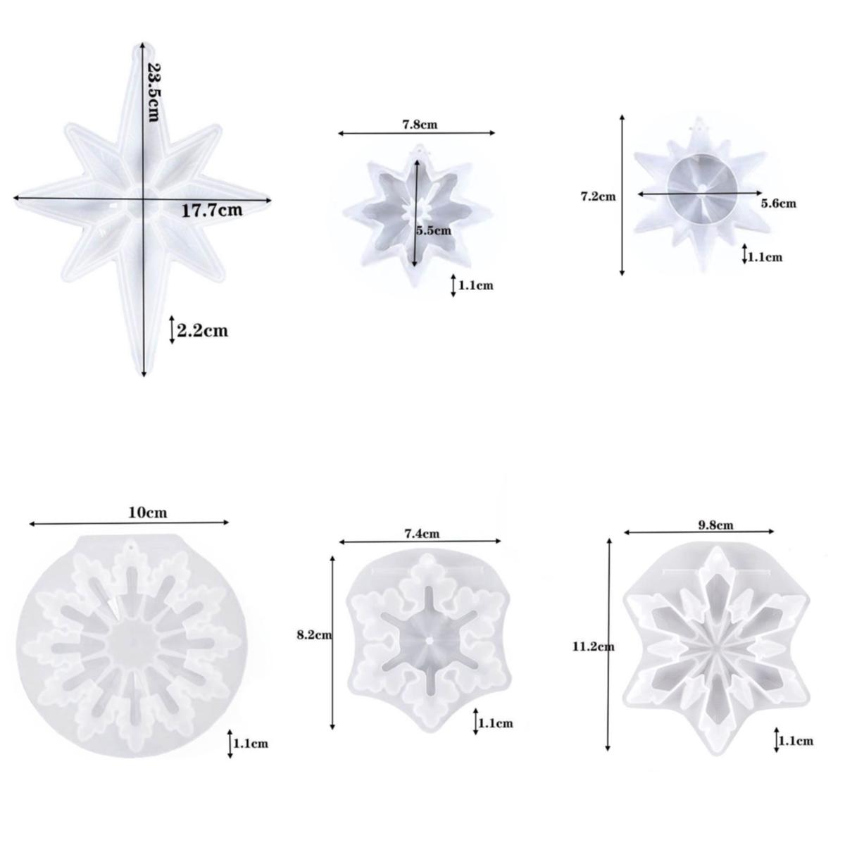 Многофункциональная форма из смолы со снежинками, инструмент для изготовления ювелирных изделий, силиконовая форма для литья подвесок, поделки своими руками, рождественские украшения
Многофункциональная форма из смолы со снежинками, инструмент для изготовления ювелирных изделий, силиконовая форма для литья подвесок, поделки своими руками, рождественские украшения