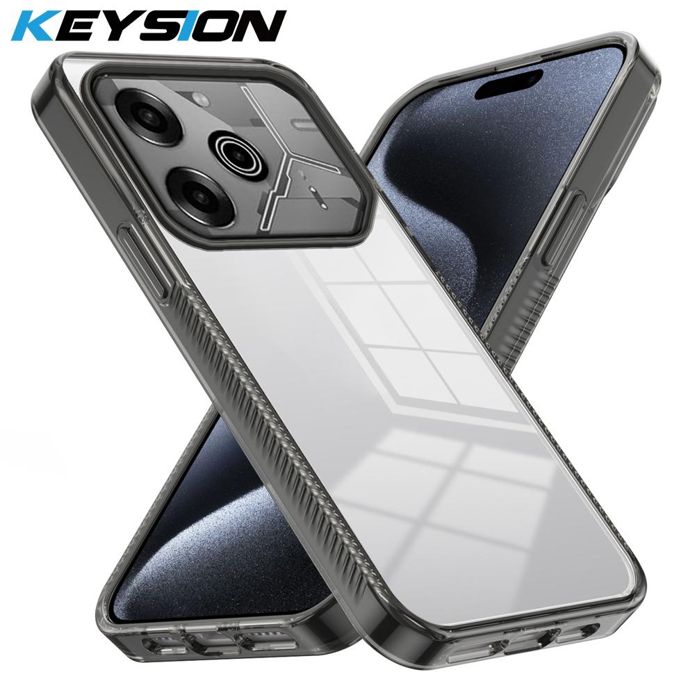 KEYSION Transparent Case for TECNO Pova 6 Pro 5G Soft TPU+PC Anti-slip HD Clear Shockproof Phone Back Cover for Tecno Pova 6 Pro for Tecno Pova 6 Pro чорний
KEYSION Transparent Case for TECNO Pova 6 Pro 5G Soft TPU+PC Anti-slip HD Clear Shockproof Phone Back Cover for Tecno Pova 6 Pro for Tecno Pova 6 Pro чорний