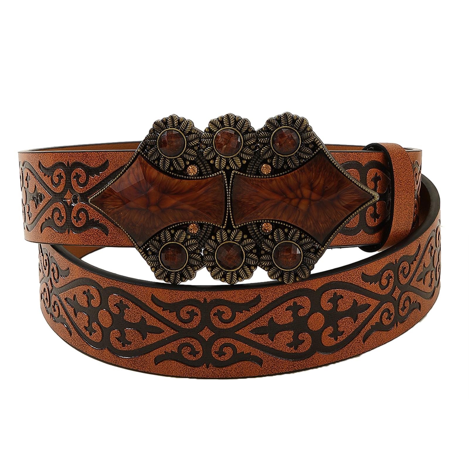 Embossed Buckle Belt for Women Ethnic Jeans Belt Westernstyle Pants Belt for Costume Dress Up Teens Casual Waistband
Embossed Buckle Belt for Women Ethnic Jeans Belt Westernstyle Pants Belt for Costume Dress Up Teens Casual Waistband