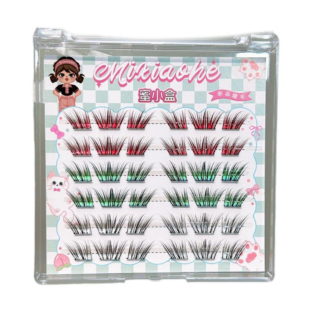 11-13mm Mix Length Gradient Color Eyelashes Colorful Individual Segmented Lashes Cosplay Glue-free color
11-13mm Mix Length Gradient Color Eyelashes Colorful Individual Segmented Lashes Cosplay Glue-free color