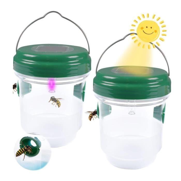 2 Pièces Piège à Guêpes Solaire avec Lumière LED, Pièges à Insectes, Attrape Anti-Insectes Piège en Miel Abeilles Frelons Moustiques
2 Pièces Piège à Guêpes Solaire avec Lumière LED, Pièges à Insectes, Attrape Anti-Insectes Piège en Miel Abeilles Frelons Moustiques