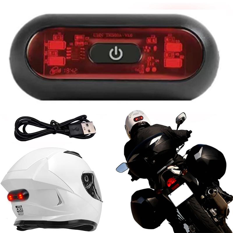 Motorcycle Helmet Light Rechargeable Waterproof LED Safety Signal Warning Rear Light Bicycle Night Running Flashing Tail Light
Motorcycle Helmet Light Rechargeable Waterproof LED Safety Signal Warning Rear Light Bicycle Night Running Flashing Tail Light