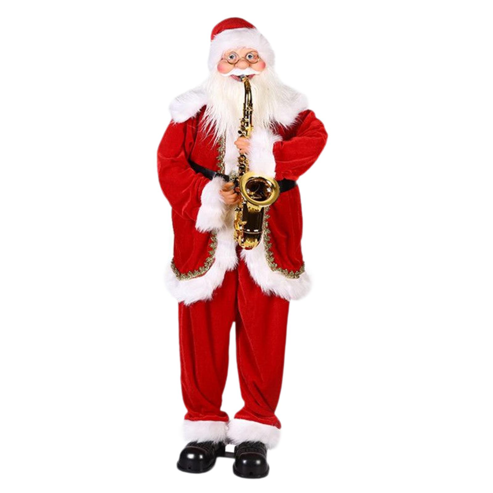 Рождественские игрушки Санты Рождественские украшения Настольные украшения Забавные анимированные подарки Декор Музыка Санта для рабочего стола Полка Гостиная Спальня