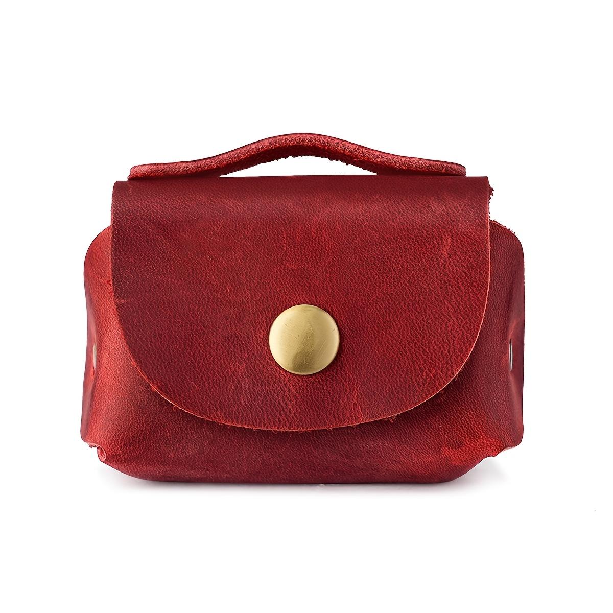 Портативный небольшой кошелек для монет, сумка для хранения из натуральной кожи, винтажный и изысканный кошелек для ключей для женщин и мужчин красный
Портативный небольшой кошелек для монет, сумка для хранения из натуральной кожи, винтажный и изысканный кошелек для ключей для женщин и мужчин красный