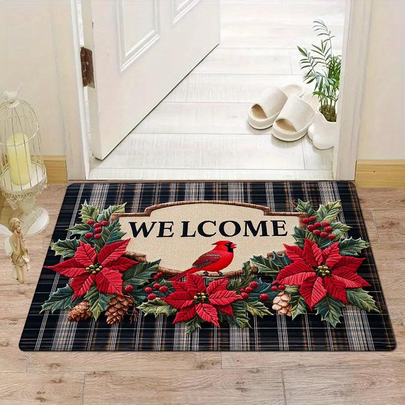 VIKAMA American Vintage Plaid Christmas Entry Floor Mats Cardinal Ichiban Print Decorative Rugs Holiday Home Decoration 40x 60cm
VIKAMA American Vintage Plaid Christmas Entry Floor Mats Cardinal Ichiban Print Decorative Rugs Holiday Home Decoration 40x 60cm