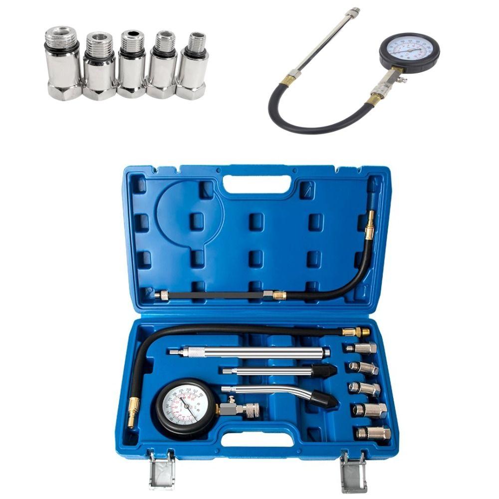 with M10 M12 M14 M16 M18 Car Pressure Gauge Set Multifunctional EngineCompression Meter Car синій
with M10 M12 M14 M16 M18 Car Pressure Gauge Set Multifunctional EngineCompression Meter Car синій