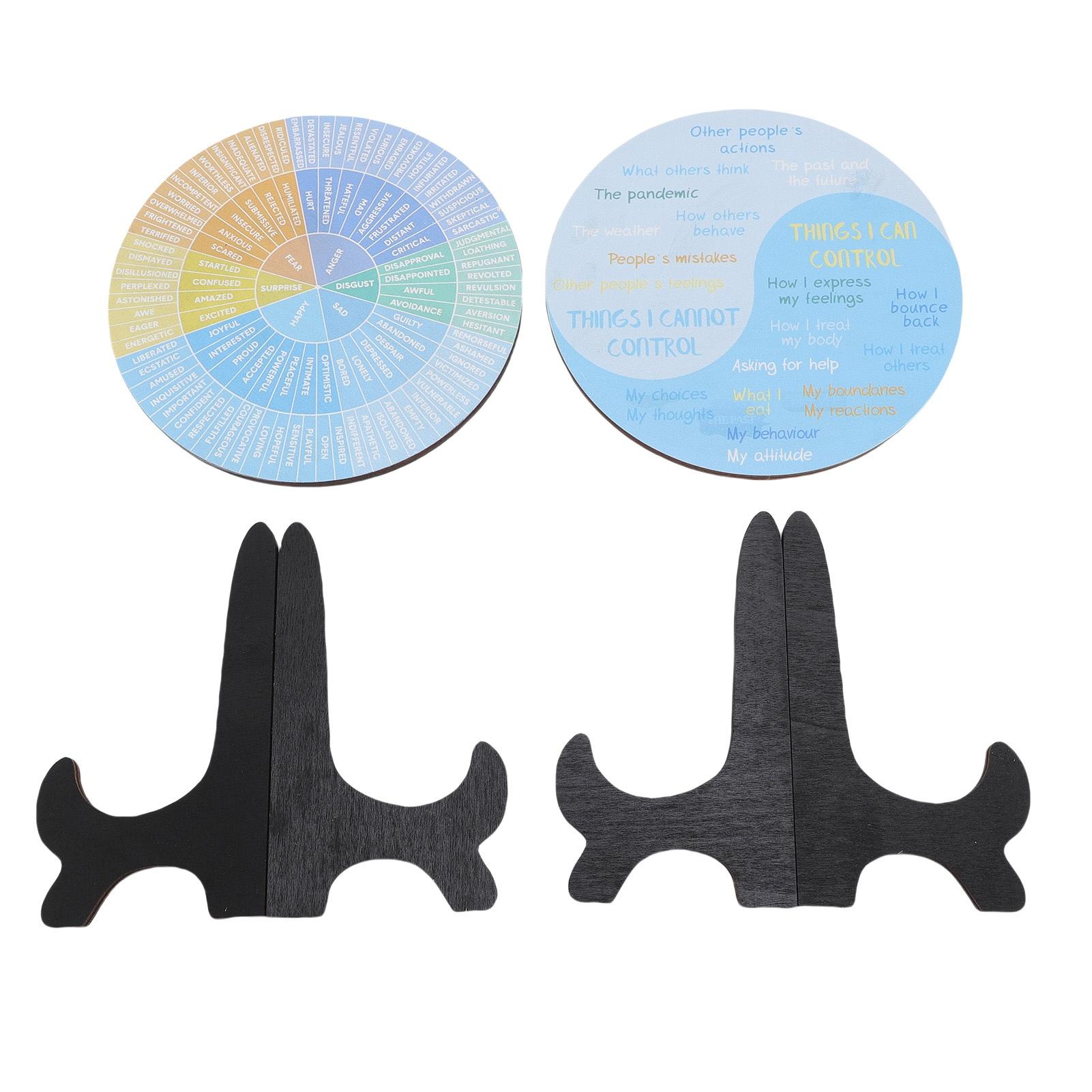 2pcs Feelings Wheel Emotions Wheel Emotions Chart with Stand for Bedrooms Living Rooms and Offices
2pcs Feelings Wheel Emotions Wheel Emotions Chart with Stand for Bedrooms Living Rooms and Offices