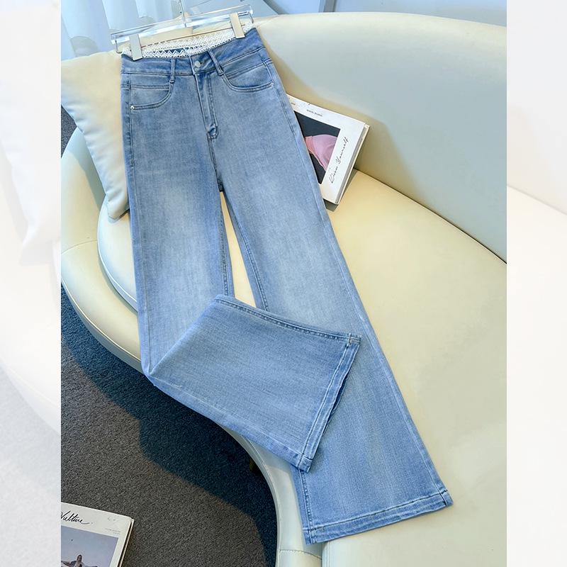 Женские легкие джинсы микро-клеш с кружевной вставкой - Приталенный крой для весны и осени 2025 29/XL for 115-125 jin
Женские легкие джинсы микро-клеш с кружевной вставкой - Приталенный крой для весны и осени 2025 29/XL for 115-125 jin