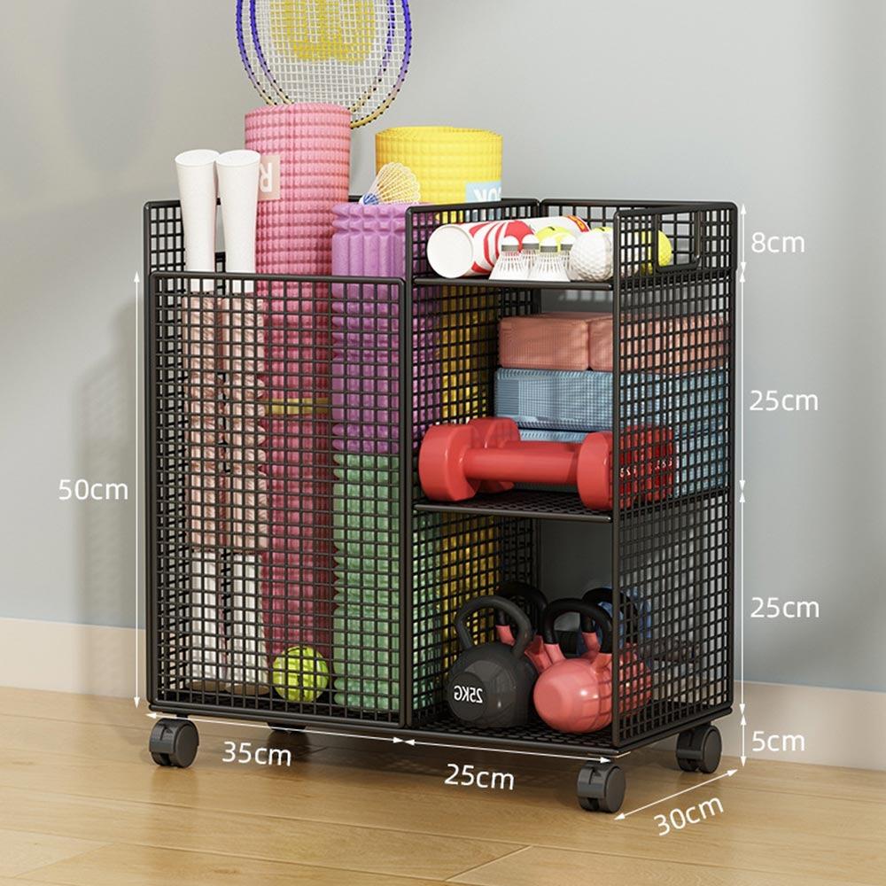 Metal Yoga Mat Storage Basket with Wheels Multi-layer Home Storage Shelf Fitness Equipment Storage Rack чёрный
Metal Yoga Mat Storage Basket with Wheels Multi-layer Home Storage Shelf Fitness Equipment Storage Rack чёрный