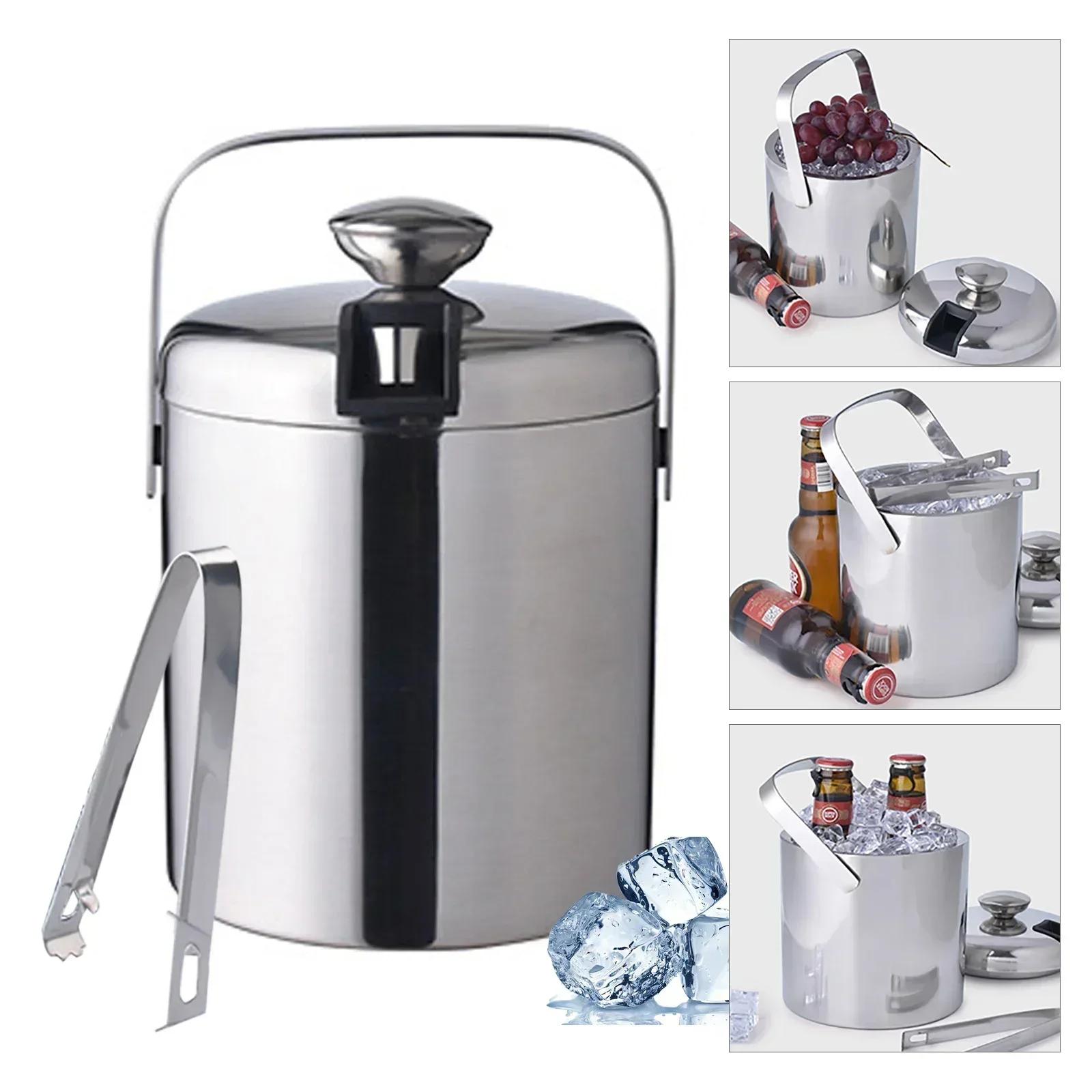 1.3L Stainless Steel Ice Bucket with Lid and Scoop Beer Cooler Bucket for Cocktail Bar Party Wine Holder Champagne Can Cooler GERMANY
1.3L Stainless Steel Ice Bucket with Lid and Scoop Beer Cooler Bucket for Cocktail Bar Party Wine Holder Champagne Can Cooler GERMANY