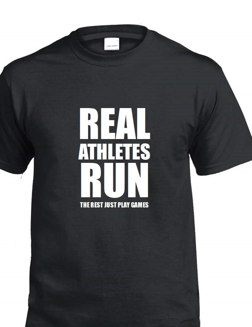 Real Athletes Run T-Shirt Marathon Runner Exercise Fitness Cotton T-Shirt 3XL
Real Athletes Run T-Shirt Marathon Runner Exercise Fitness Cotton T-Shirt 3XL