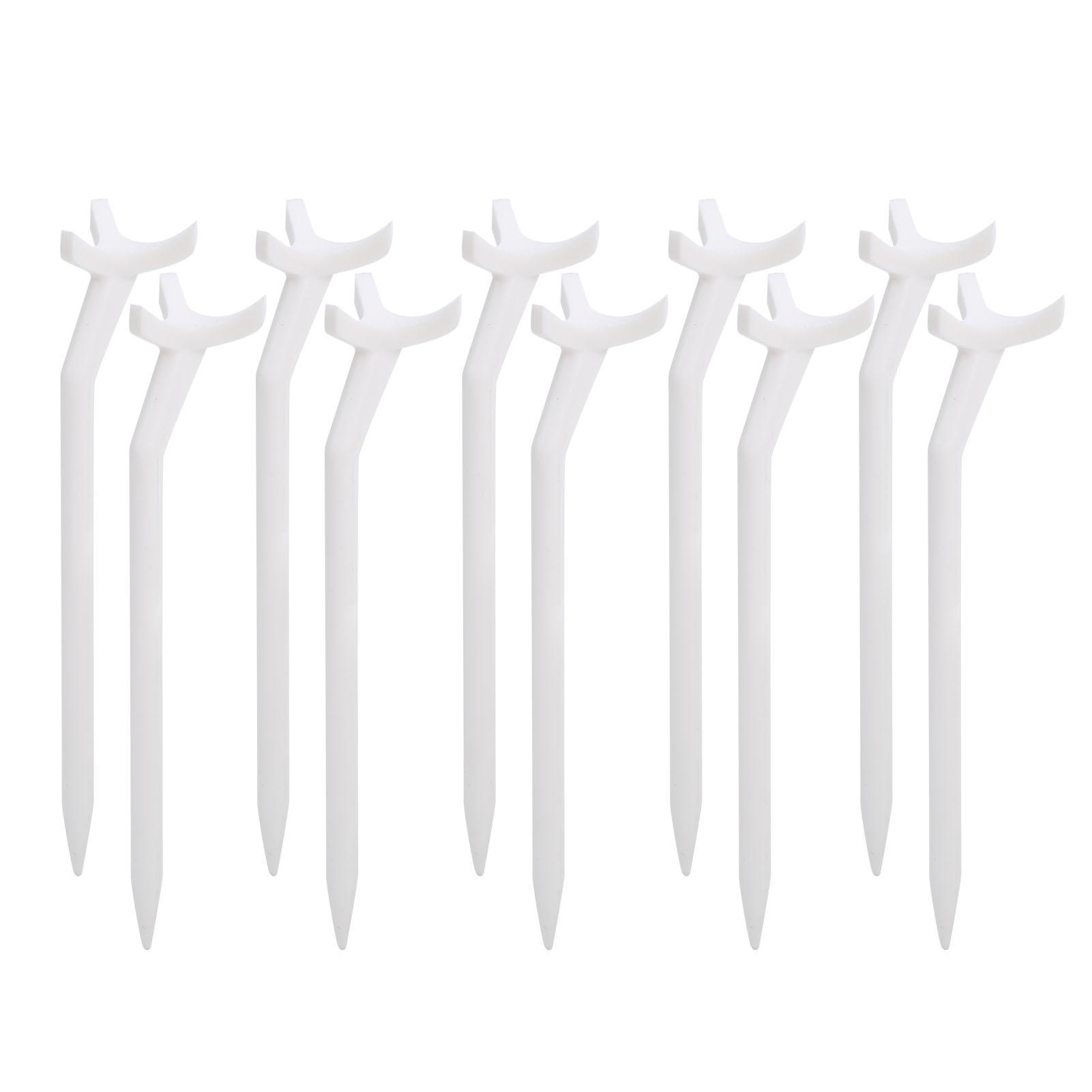 10pcs Plastic Curved Golf Tees White Durable Lightweight Accessory for Training Practicing
10pcs Plastic Curved Golf Tees White Durable Lightweight Accessory for Training Practicing