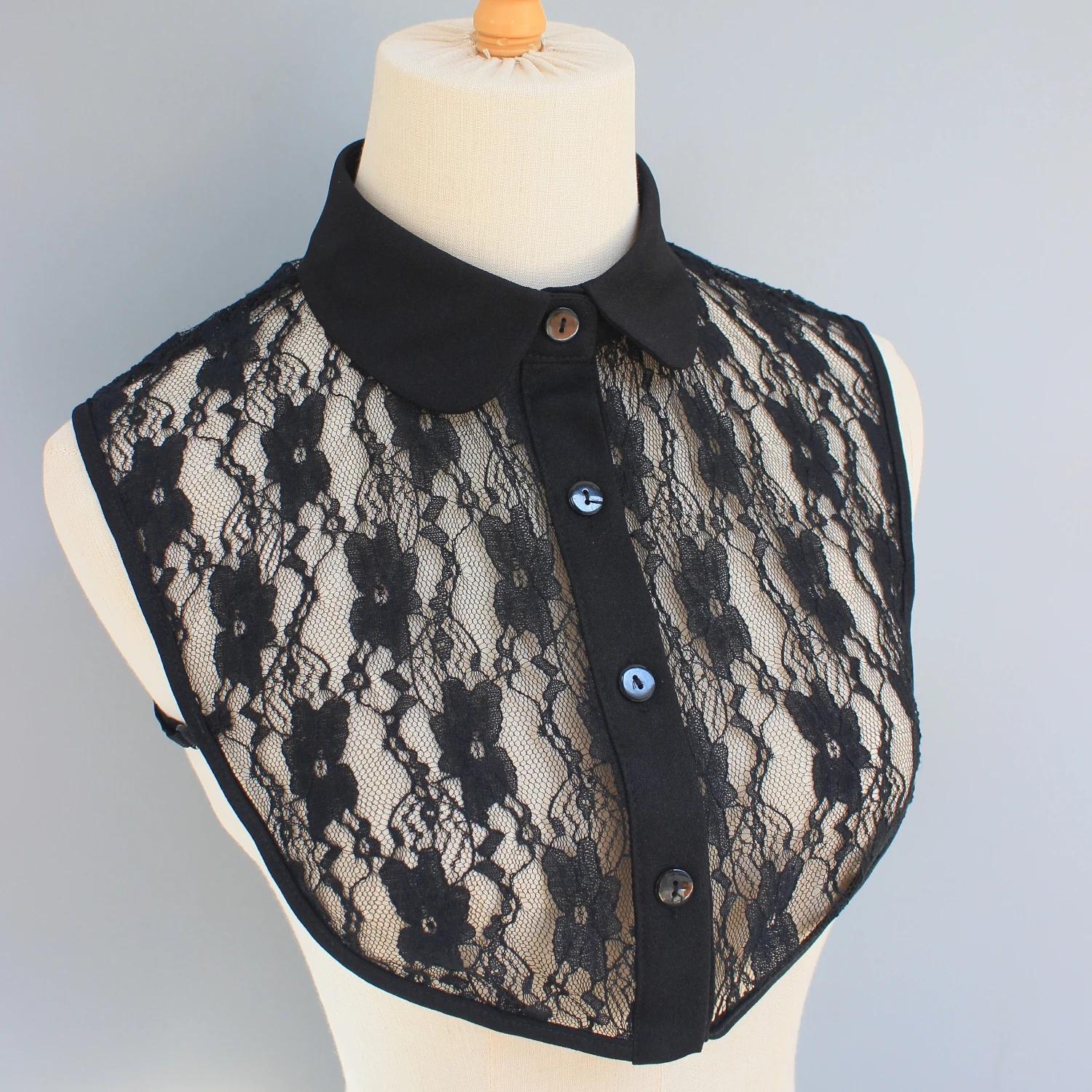 1 delicate sheer lace false collar – elegant, floral & sexy, perfect for layering with tees, knits, dresses or blazers year-roun чорний
1 delicate sheer lace false collar – elegant, floral & sexy, perfect for layering with tees, knits, dresses or blazers year-roun чорний