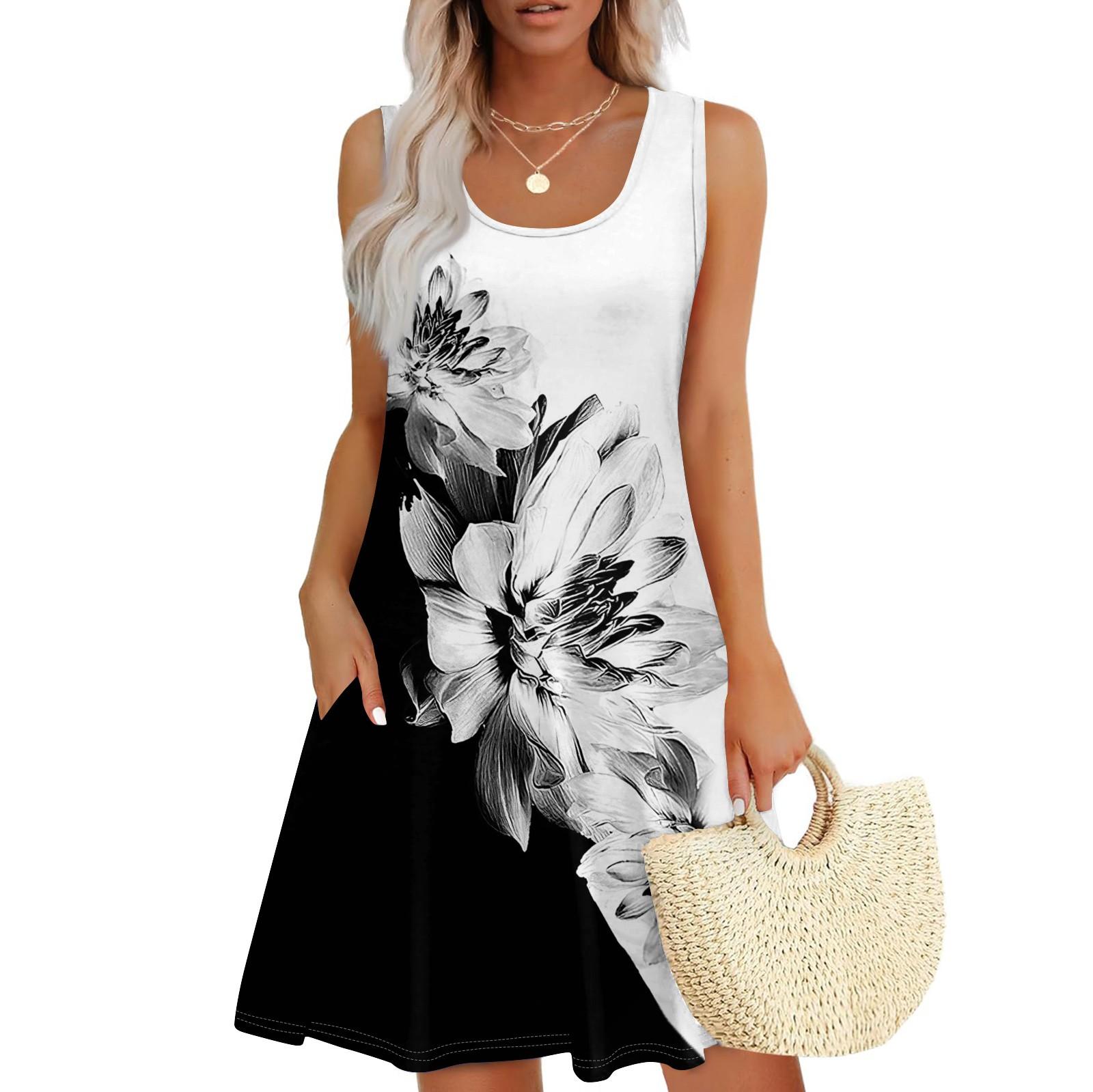 Женские повседневные платья на каждый день для свиданий с карманами без рукавов свободные платья L чёрный
Женские повседневные платья на каждый день для свиданий с карманами без рукавов свободные платья L чёрный