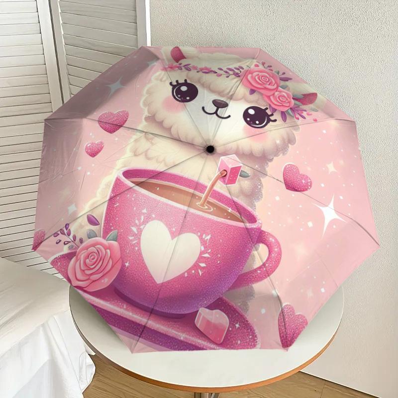 1pc Cute Llama with Floral Crown and Pink Hot Chocolate Umbrella with Plastic Handle,Suitable for All Seasons Home Travel Outdoor UmbrellaDD053
1pc Cute Llama with Floral Crown and Pink Hot Chocolate Umbrella with Plastic Handle,Suitable for All Seasons Home Travel Outdoor UmbrellaDD053