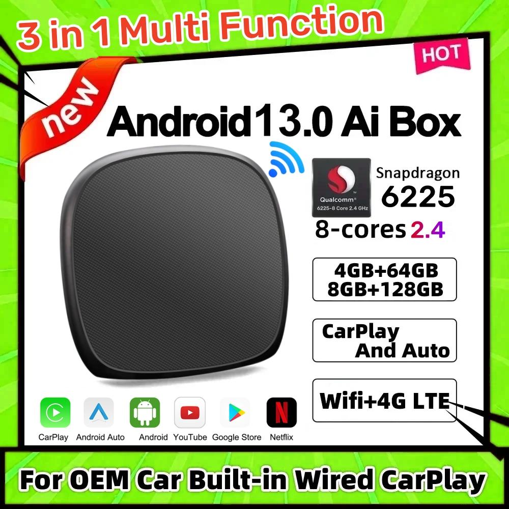 CarPlay Ai Box Qualcomm 6225 8-ядерный процессор Android 13.0 Беспроводной CarPlay Android Auto для OEM-автомобилей Встроенный проводной Apple CarPlay 4GB 64GB
CarPlay Ai Box Qualcomm 6225 8-ядерный процессор Android 13.0 Беспроводной CarPlay Android Auto для OEM-автомобилей Встроенный проводной Apple CarPlay 4GB 64GB