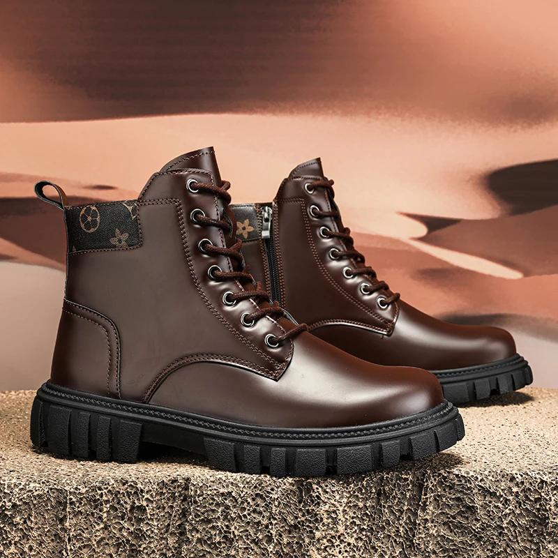 Кожаные туфли с круглым носком, повседневные кроссовки, высокие ботинки, мокасины, рабочая одежда, модные ботильоны, зимние ботинки для мужчин, мягкие и удобные 44 коричневый
Кожаные туфли с круглым носком, повседневные кроссовки, высокие ботинки, мокасины, рабочая одежда, модные ботильоны, зимние ботинки для мужчин, мягкие и удобные 44 коричневый