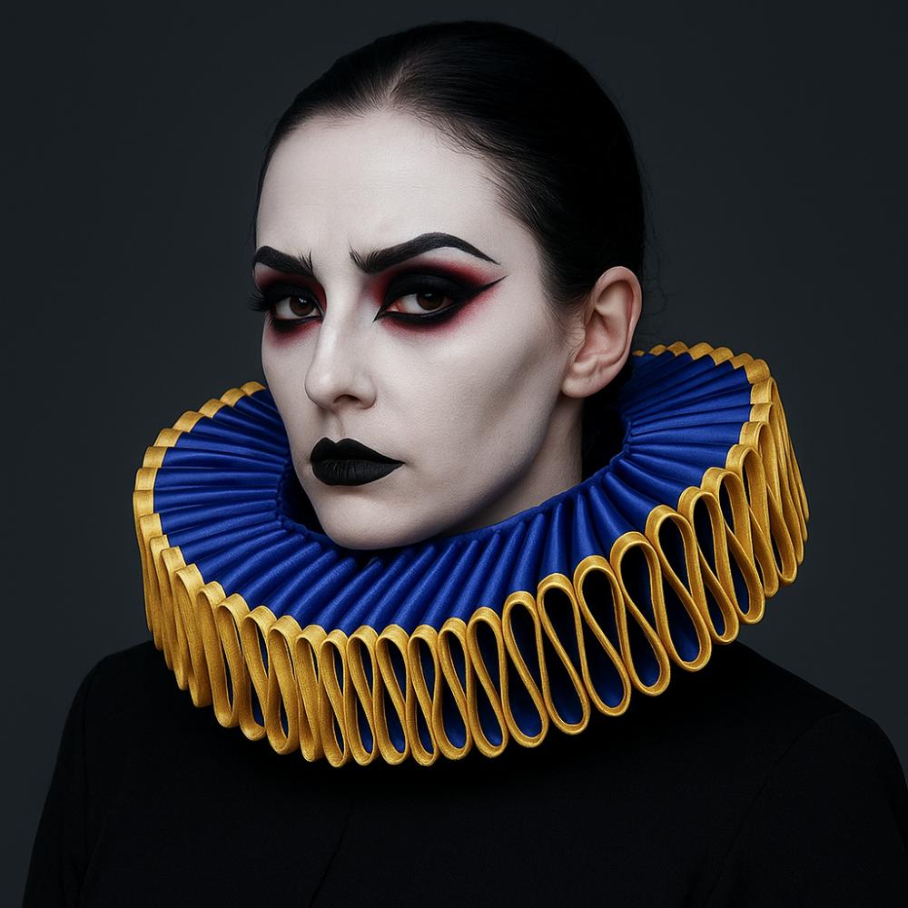 Detachable Circus Clowns Ruff Collar Vintage Renaissance False Collar Collar Accessory синій/золотий
Detachable Circus Clowns Ruff Collar Vintage Renaissance False Collar Collar Accessory синій/золотий