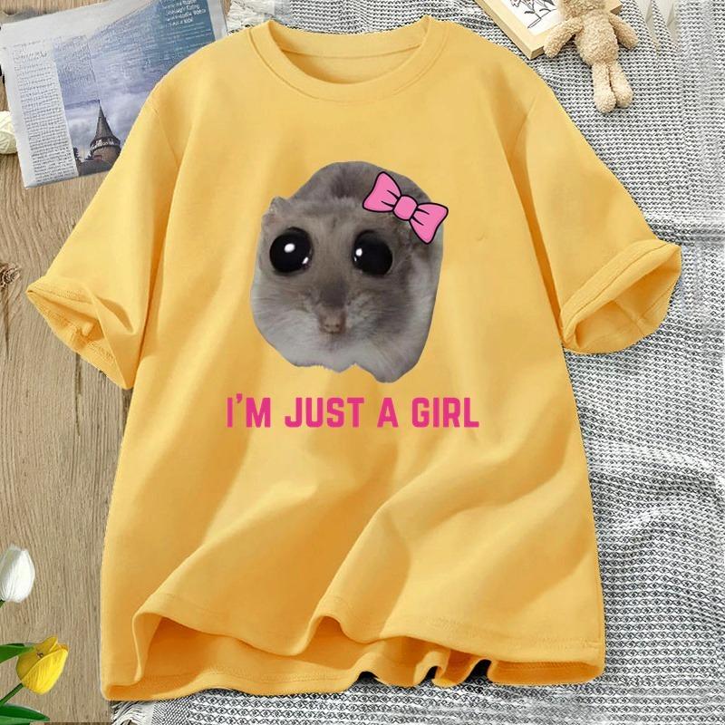 I m Just A Girl Sad Hamster Meme T-Shirt WOMEN Unisex Funny Silly T Shirts Cotton Short Sleeve Tees Unisex Fashion Streetwear Tops 4XL
I m Just A Girl Sad Hamster Meme T-Shirt WOMEN Unisex Funny Silly T Shirts Cotton Short Sleeve Tees Unisex Fashion Streetwear Tops 4XL