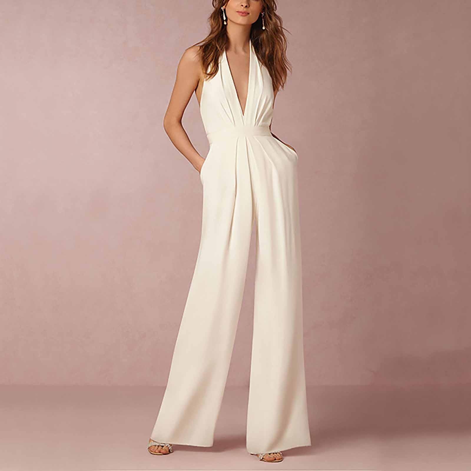 Women s Banquet Dress Jumpsuit Sexy Hanging Neck Women s Trousers XL
Women s Banquet Dress Jumpsuit Sexy Hanging Neck Women s Trousers XL