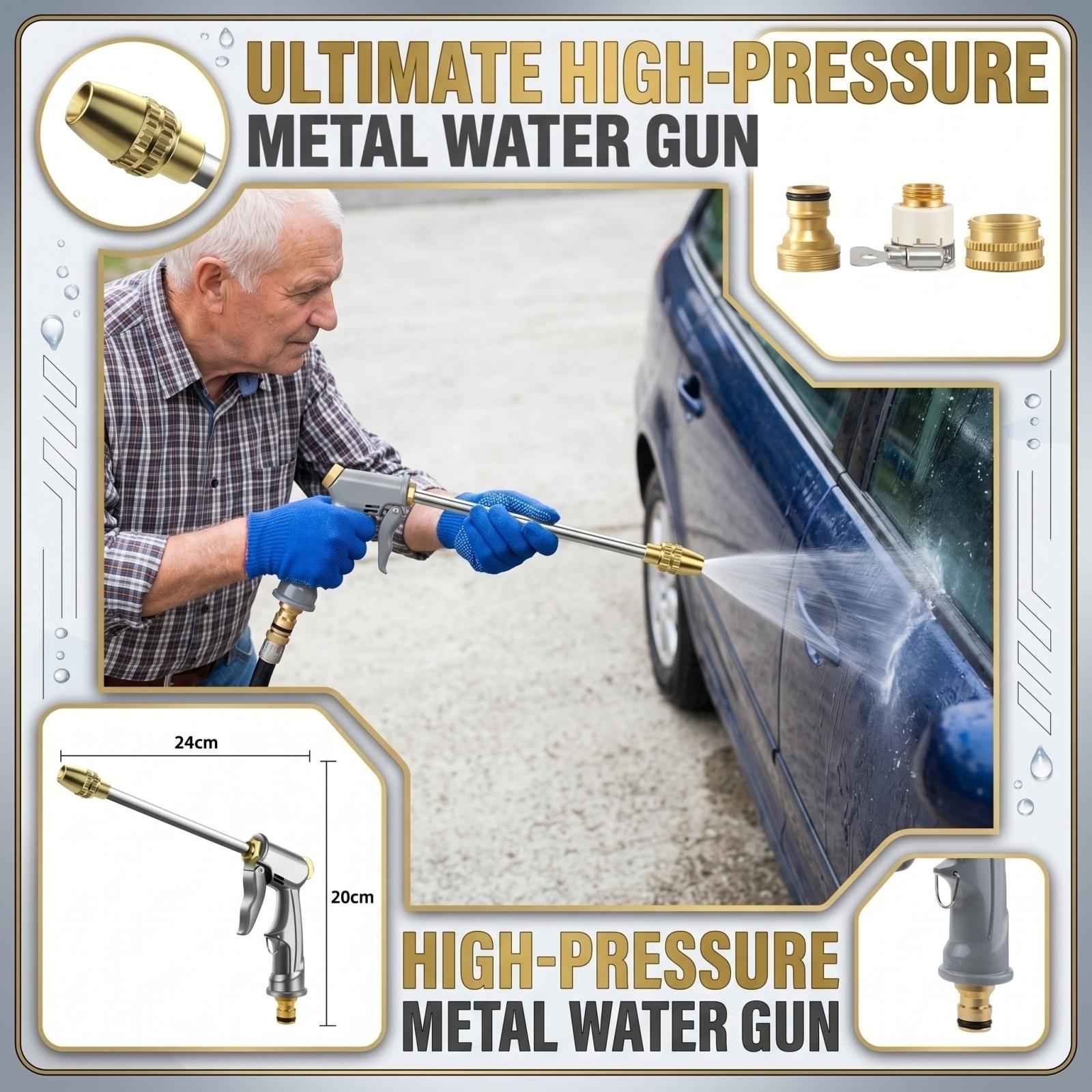 High Pressure Water Spray Gun for Home Use with Brass Nozzle Adjustable Spray Pattern and Multiple Connector Adapters for Garden Hose Cleaning One Size
High Pressure Water Spray Gun for Home Use with Brass Nozzle Adjustable Spray Pattern and Multiple Connector Adapters for Garden Hose Cleaning One Size