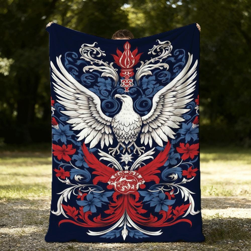 White Eagle and Floral Design Flannel printed blanket suitable for all seasons suitable for living room office sofa and travel 75x100cm
White Eagle and Floral Design Flannel printed blanket suitable for all seasons suitable for living room office sofa and travel 75x100cm
